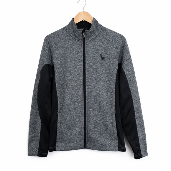 Spyder Full Zip Fleece Jacket | Men’s Medium | Performance Stretch Mid-Layer - Picture 3 of 8